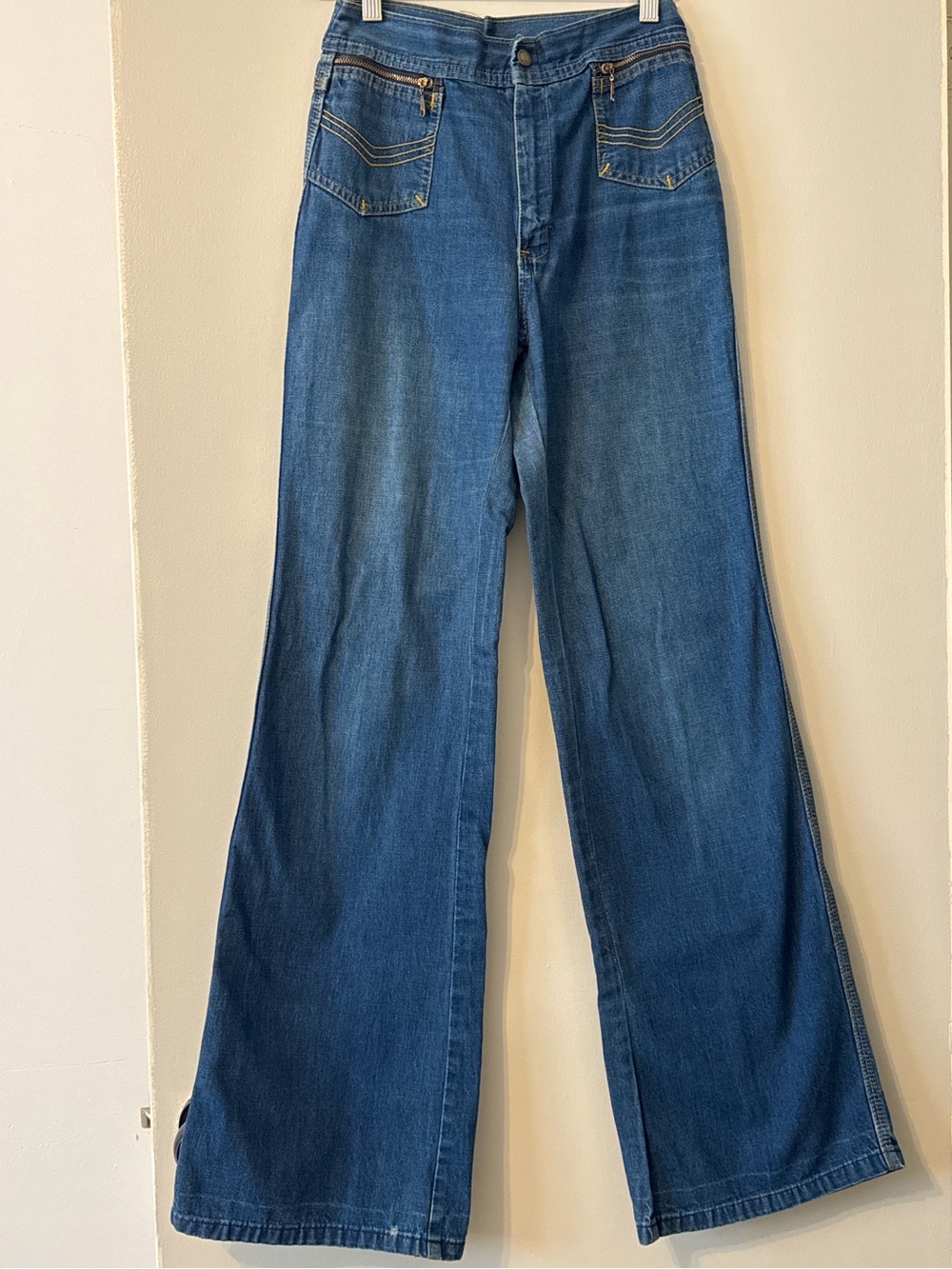 Plushbottoms 1970’s Vintage High Waist Bell Bottoms Flare Jeans Size 00 XXS